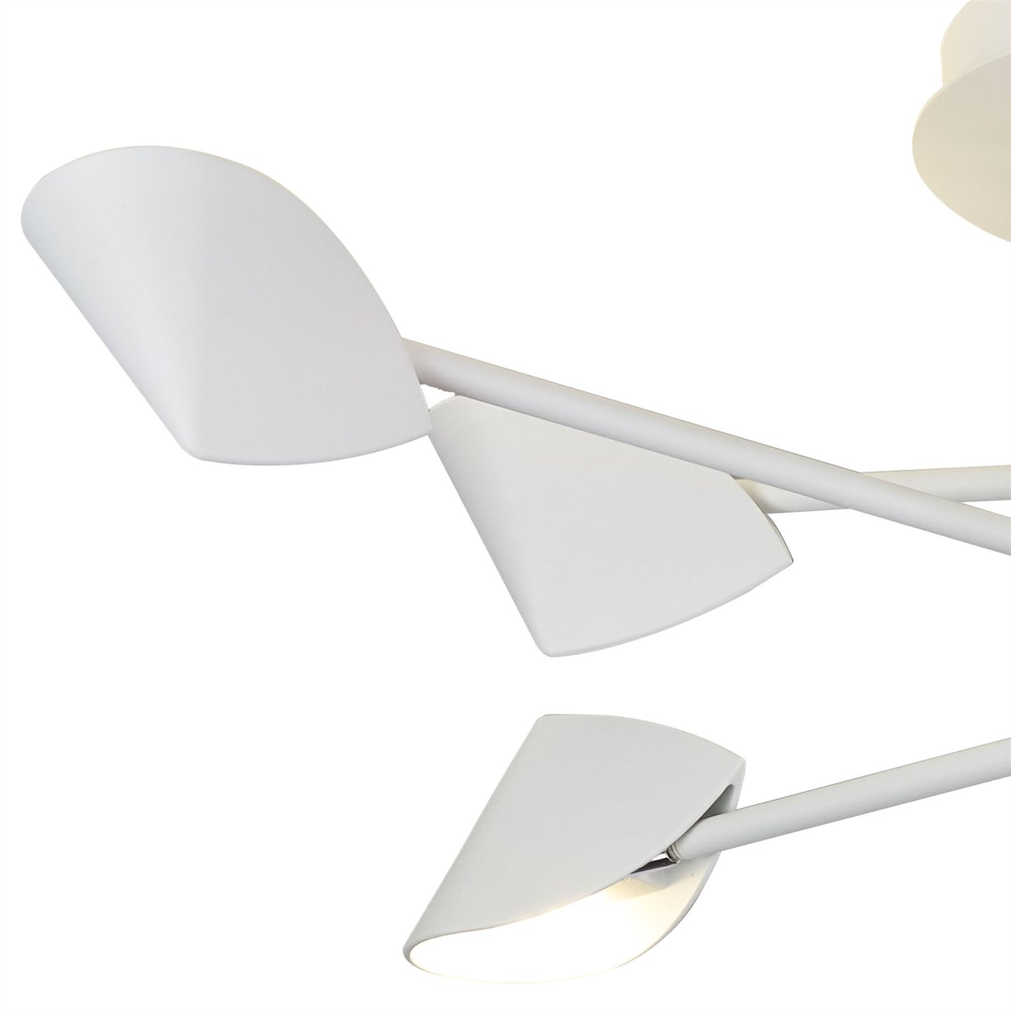 Mantra Capuccina 90cm Medium 6 Light Semi Flush, 45W LED, 3000K, 3100lm, White, 3yrs Warranty