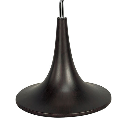 Mantra Zira Table Lamp 2 Light G9, Polished Chrome/Frosted White Glass/Wenge