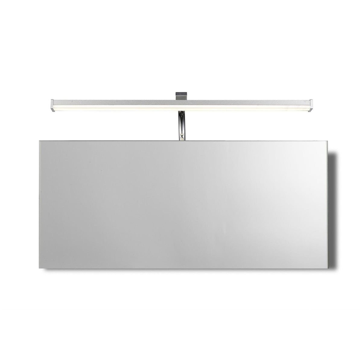 Mantra M5085 Sisley Wall Light 7W LED Chrome IP44 4000K, 420lm, Silver/Frosted Acrylic/Polished Chrome, 3yrs Warranty