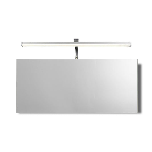 Mantra M5085 Sisley Wall Light 7W LED Chrome IP44 4000K, 420lm, Silver/Frosted Acrylic/Polished Chrome, 3yrs Warranty