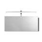 Mantra M5085 Sisley Wall Light 7W LED Chrome IP44 4000K, 420lm, Silver/Frosted Acrylic/Polished Chrome, 3yrs Warranty