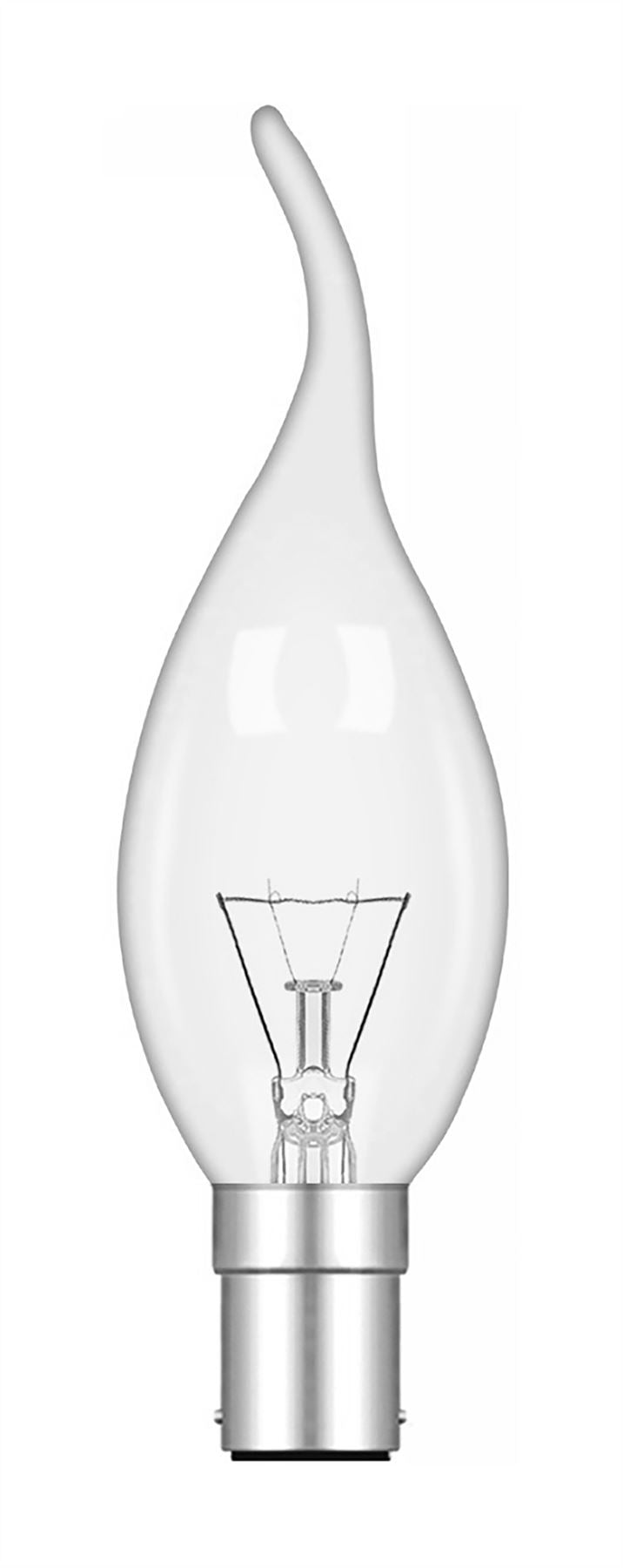 Luxram Candle Tip B15D Clear 60W Incandescent/T Incandescent
