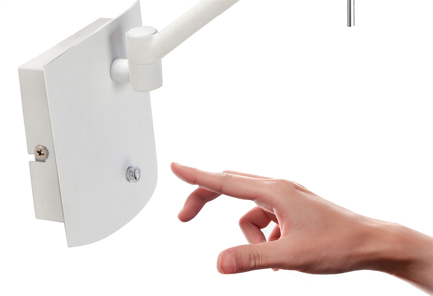 Mantra M4954 Phuket Wall Light 1 Light 7W LED 3000K, 600lm, Matt White/Polished Chrome, 3yrs Warranty