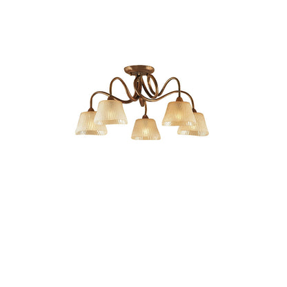 Mantra (0039 002) Tentacle 68cm Ceiling 5 Light E14, Rustic Gold