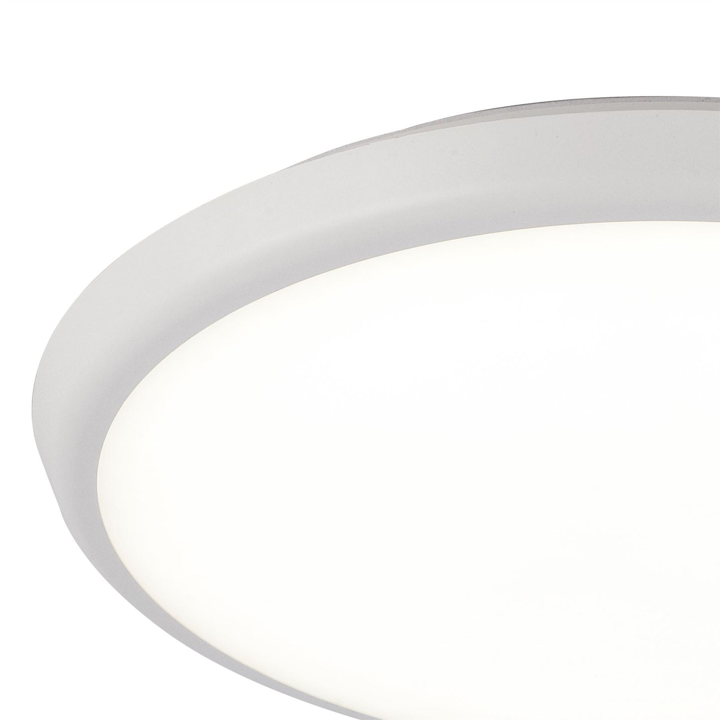 Mantra Fusion Aneto Ceiling Light, 40cm Round, 24W LED 4000K, 2500lm, IP65, White, 3yrs Warranty