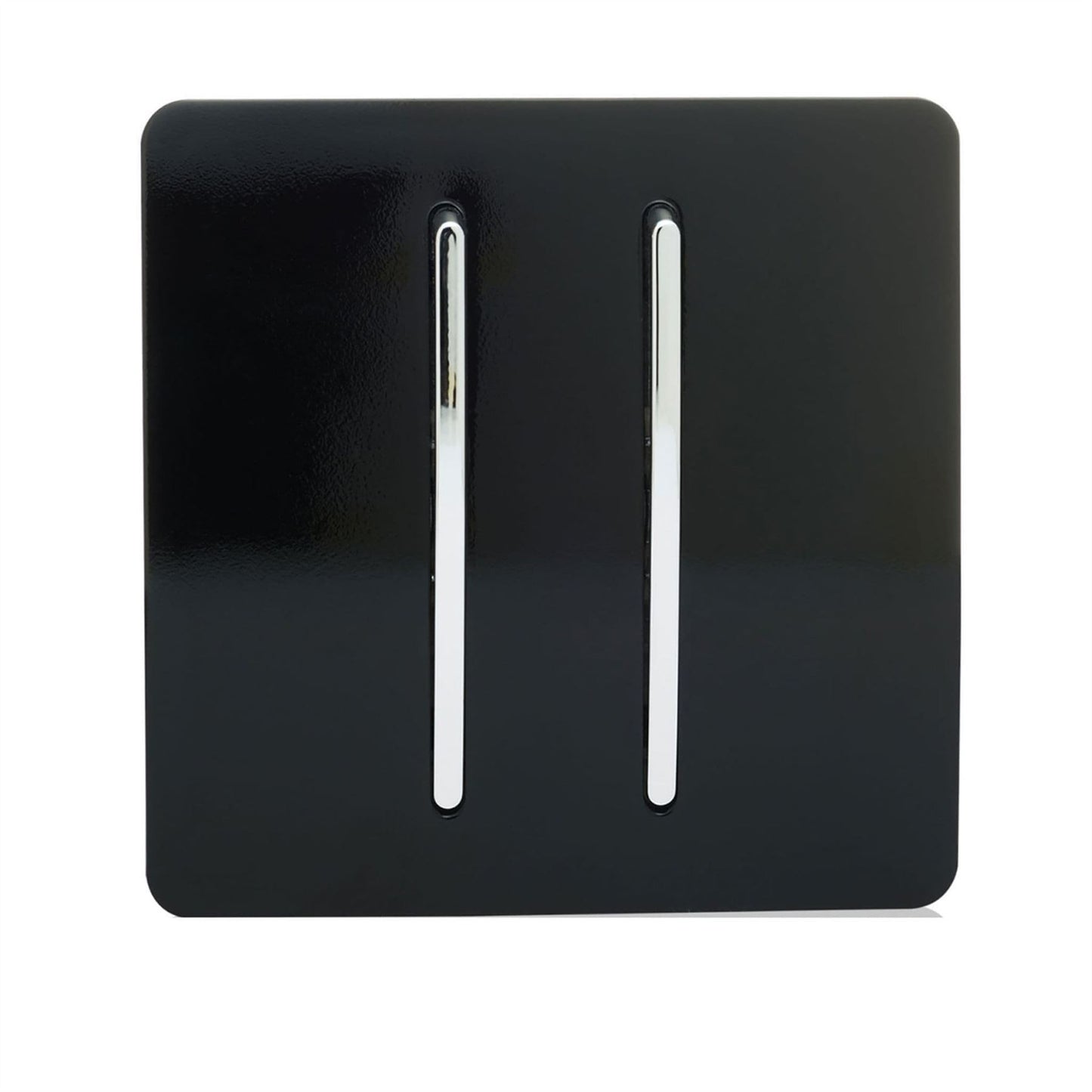 Trendi Artistic Modern Auto Retractive 2 Door Bell Switch Black ART-2DBBK