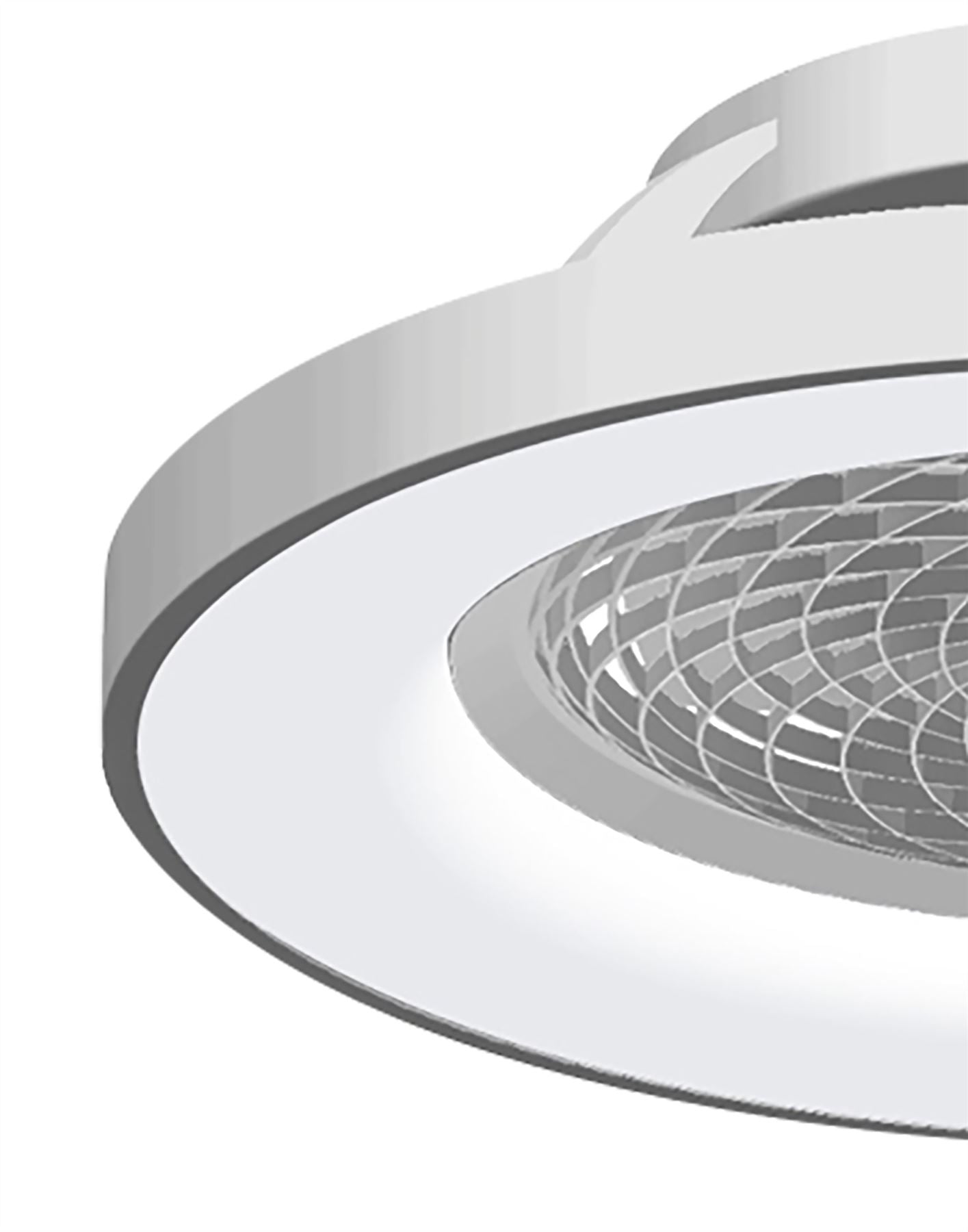 Tibet 65cm 70W LED Dimmable Ceiling Light With 35W DC Reversible Fan,Remote, APP & Alexa/Google Voice, 3900lm, Silver, 5yrs Warranty