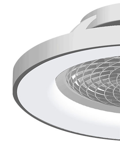 Tibet 65cm 70W LED Dimmable Ceiling Light With 35W DC Reversible Fan,Remote, APP & Alexa/Google Voice, 3900lm, Silver, 5yrs Warranty