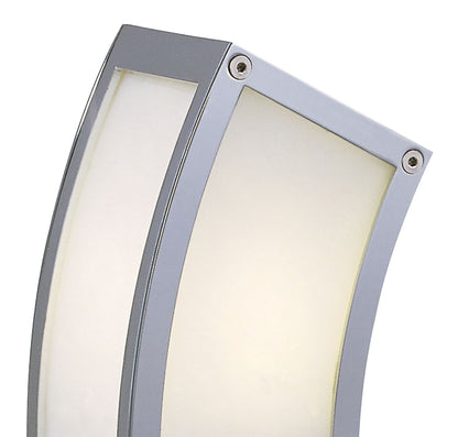 Mantra Duna GU10 Table Lamp 1 Light L1/SGU10, Polished Chrome/White Acrylic, CFL Lamps INCLUDED