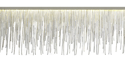 Mantra Fusion Fusion M6250 Cinna Linear Pendant 33W LED, 3000K, 3300lm, Polished Chrome/ Crystal Chain, 3yrs Warranty