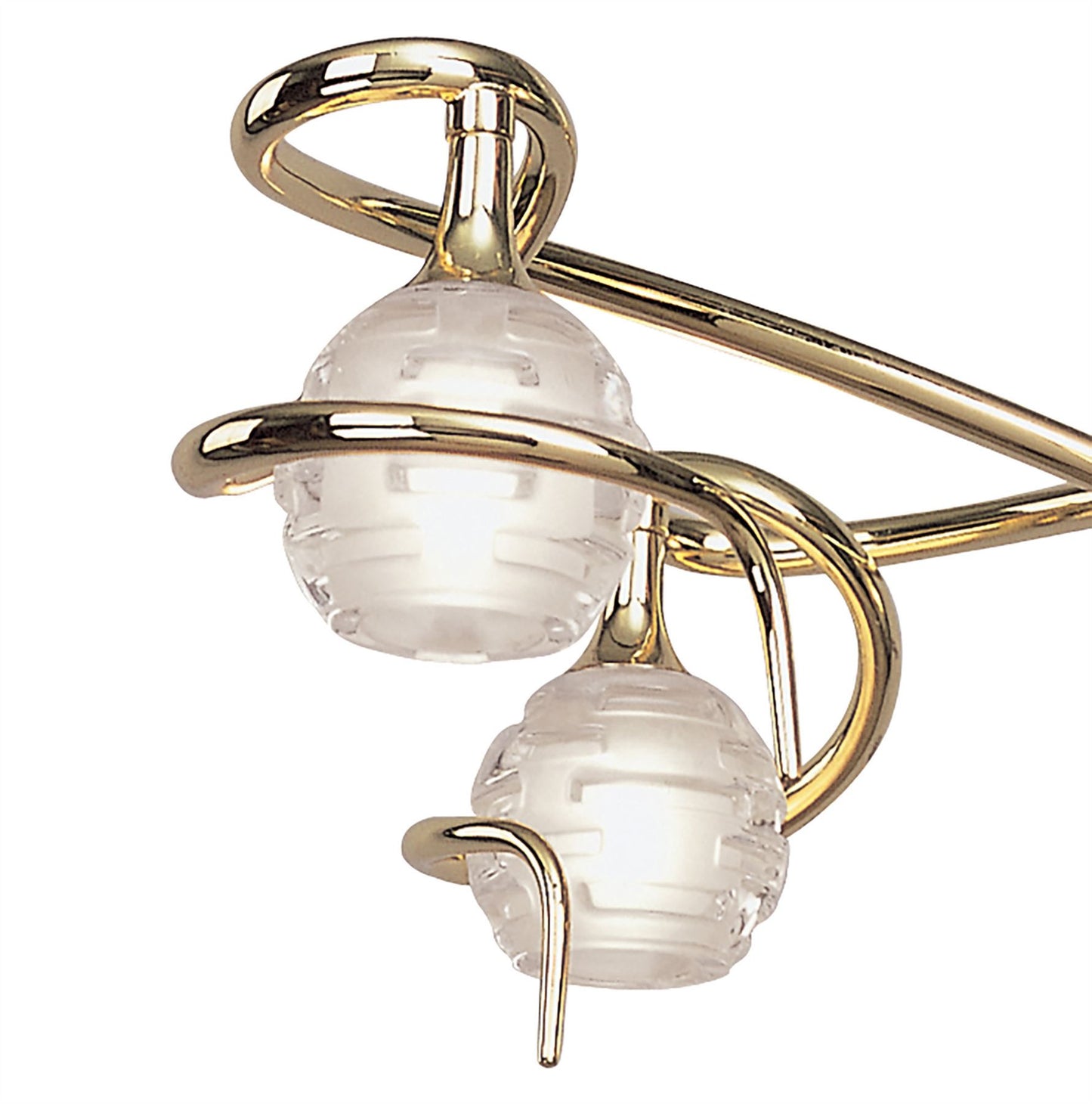 Mantra Dali 58cm Telescopic Pendant Convertible To Semi Flush 4 Light G9, Polished Brass