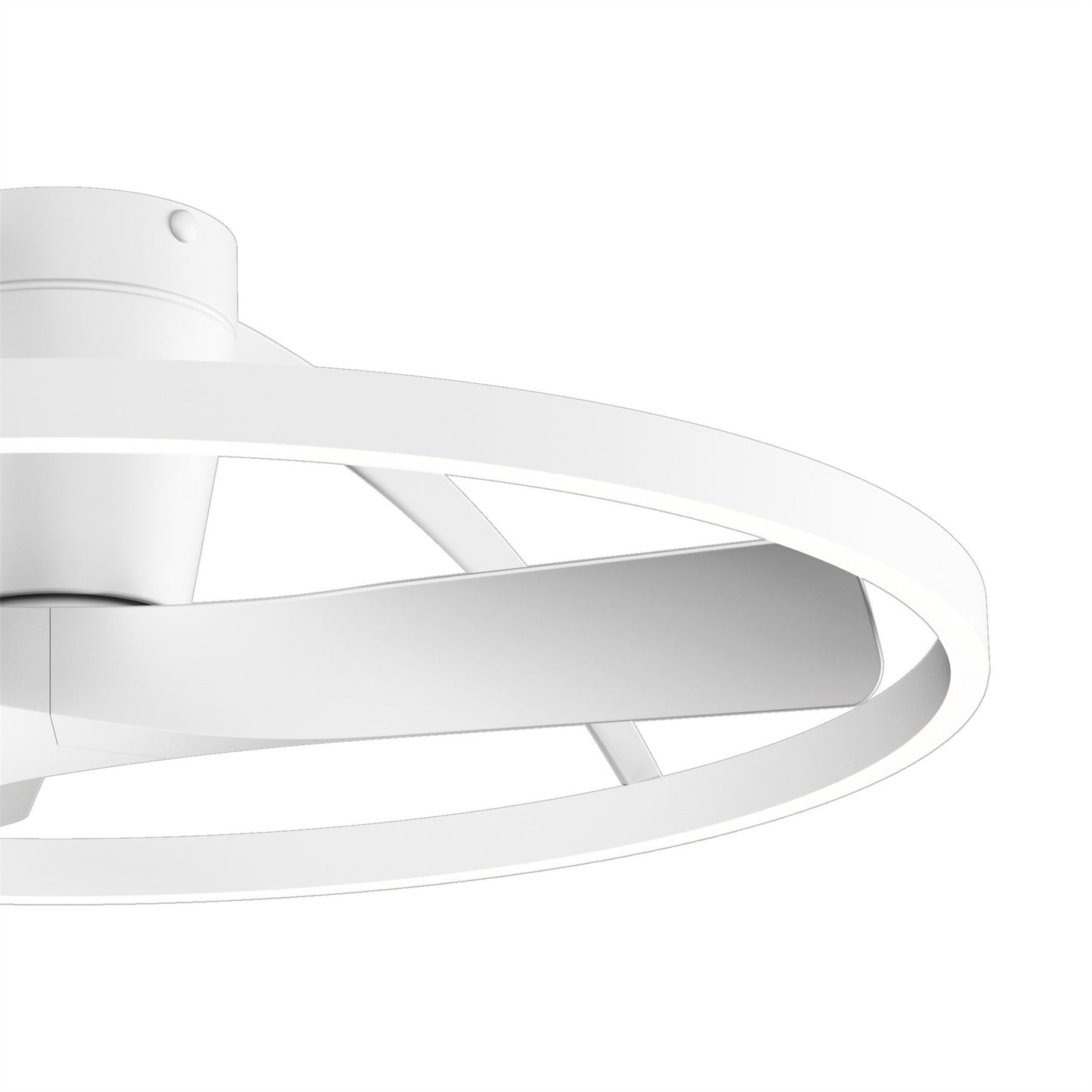 Nepal II Mini 75cm 32W LED Dimmable Light With Built-In 32W DC Reversible Fan, White Finish c/w Remote Control, 4000lm, 5yrs Warranty