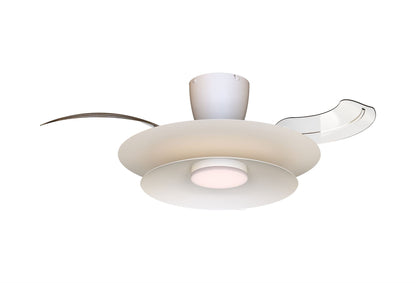 Patagonia 52cm 20W LED Dimmable Ceiling Light With Built-In 30W DC Fan, 3000-5000K Remote Control, 3600lm, White, 5yrs Warranty