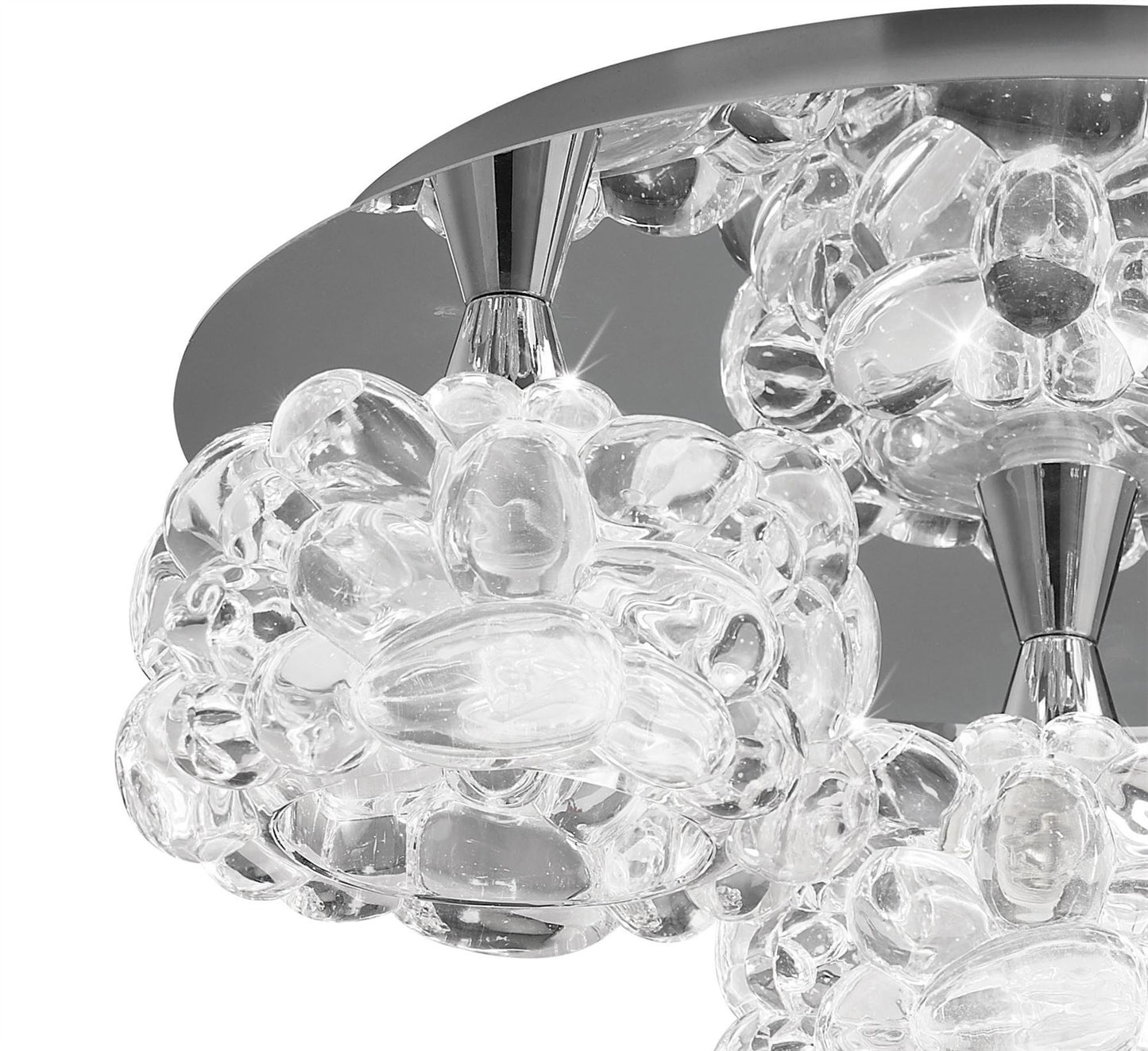 Mantra M3925 O2 Ceiling 3 Light G9 Small, Polished Chrome