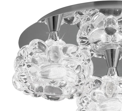 Mantra M3925 O2 Ceiling 3 Light G9 Small, Polished Chrome