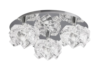 Mantra M3955 Artic Ceiling 3 Light G9 Round Small, Polished Chrome