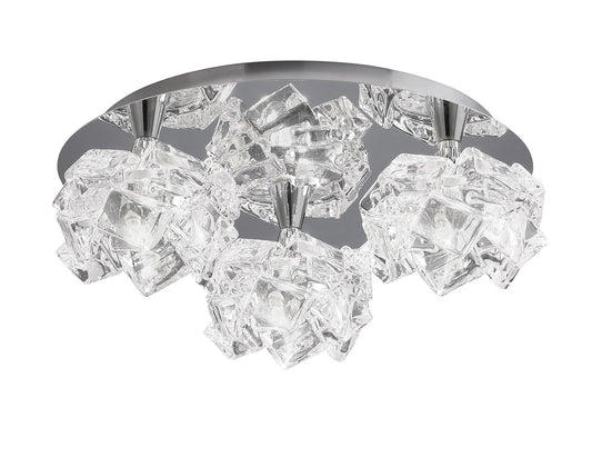 Mantra M3955 Artic Ceiling 3 Light G9 Round Small, Polished Chrome