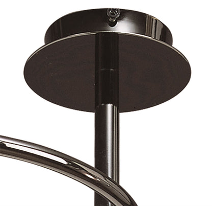 Mantra Sphere 59.3cm Semi Flush 4 Light G9, Black Chrome