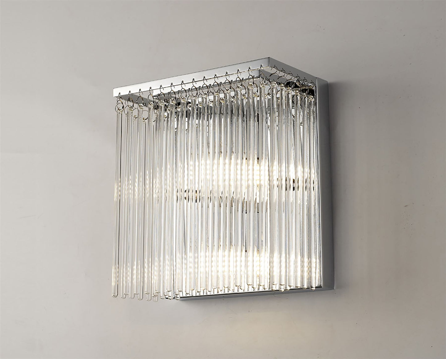 Diyas Zanthe Wall Light 2 Light G9 Polished Chrome/Clear Glass