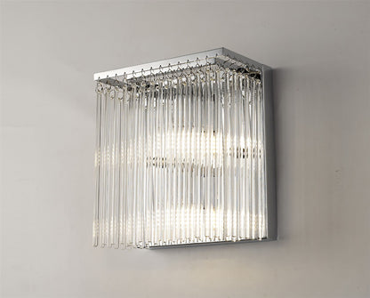 Diyas Zanthe Wall Light 2 Light G9 Polished Chrome/Clear Glass
