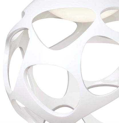 Mantra M5140 Organica Pendant 3 Light E27, Gloss White/Polished Chrome