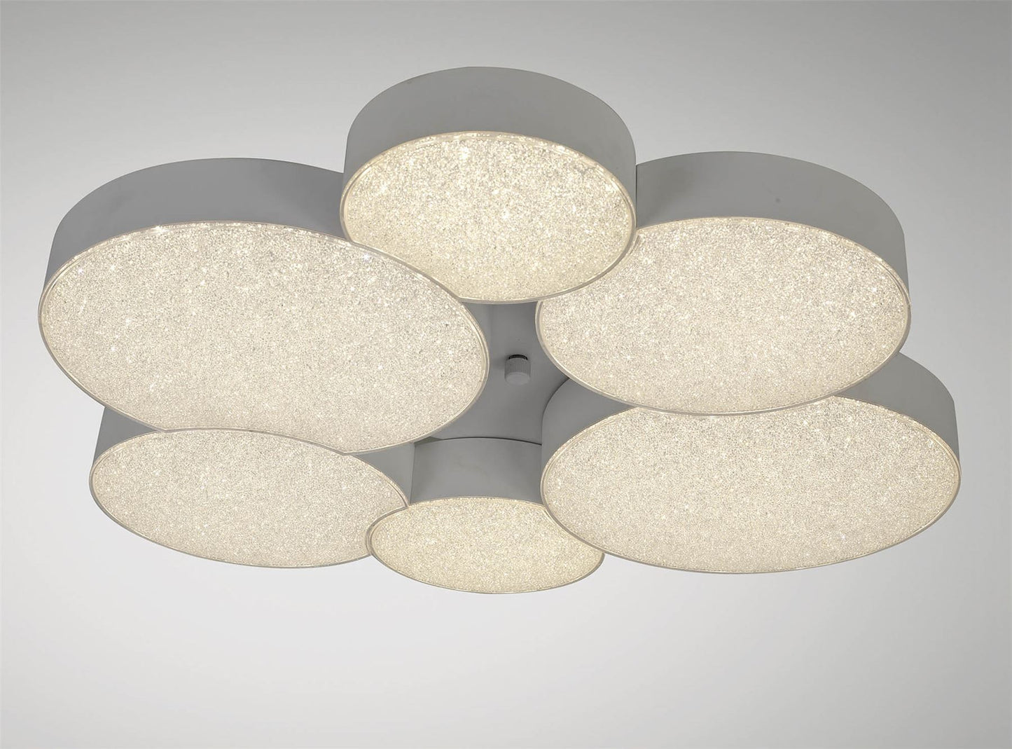 Mantra Fusion M5764 Lunas Ceiling 61cm Diameter 54W LED 3000K, 2830lm, RF Remote Control White, 3yrs Warranty - M5764 Ceiling