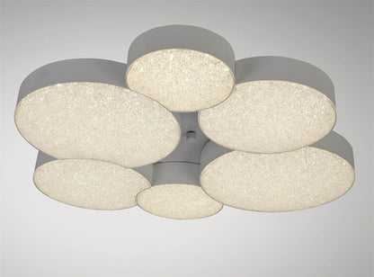 Mantra Fusion M5764 Lunas Ceiling 61cm Diameter 54W LED 3000K, 2830lm, RF Remote Control White, 3yrs Warranty - M5764 Ceiling