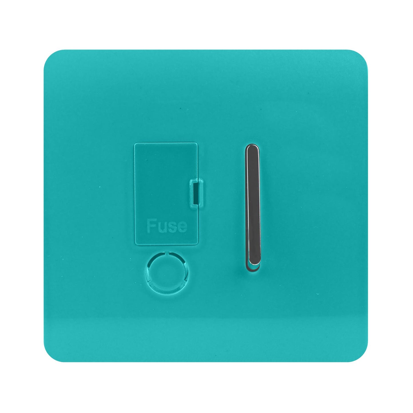 Trendi Artistic Modern Glossy Tactile Fused Spur Switch Bright Teal