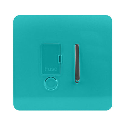 Trendi Artistic Modern Glossy Tactile Fused Spur Switch Bright Teal