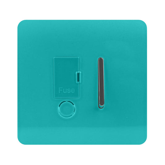 Trendi Artistic Modern Glossy Tactile Fused Spur Switch Bright Teal