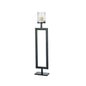 Diyas Home (DH) Nerissa Candle Holder 109cm Black/Clear Glass Art