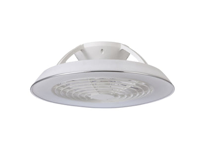 Samoa 60cm 70W LED Dimmable Ceiling Light With Built-In 35W DC Reversible Fan, White Finish c/w Remote Control, 5900lm