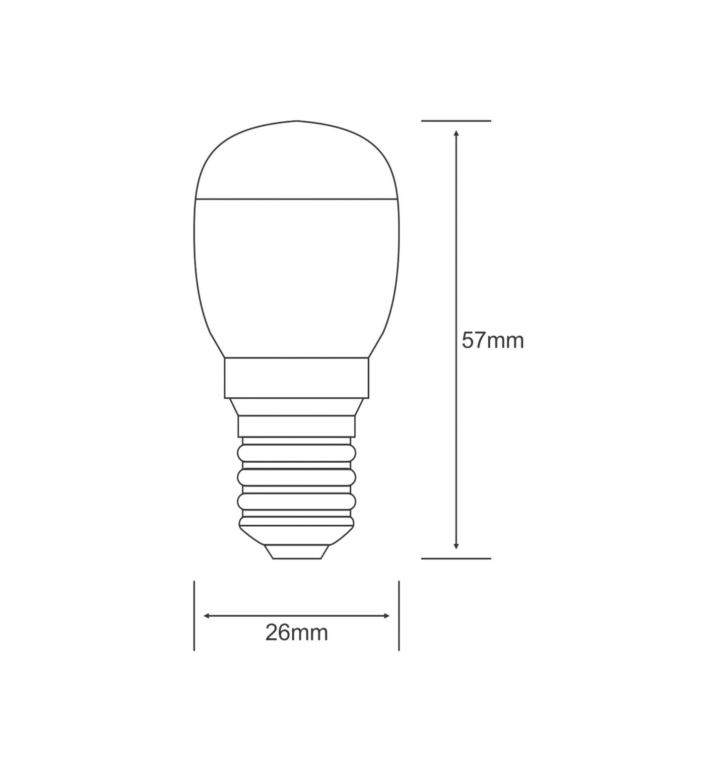 Luxram High Power SMD LED Pygmy E14 1W White 6400K 65lm LED