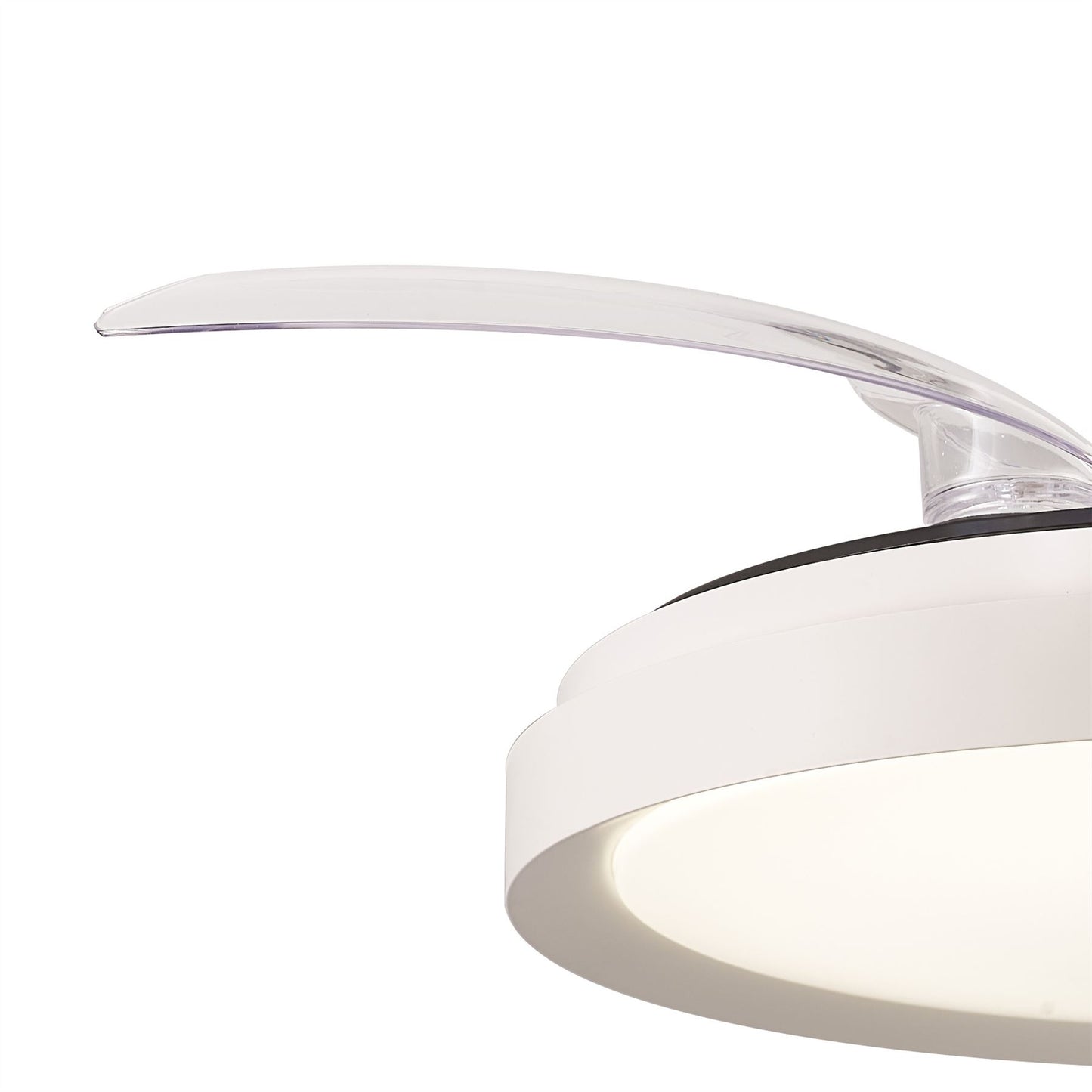 Mistral Mini 45cm 40W LED Dimmable Ceiling Light With Built-In 28W DC Fan, 2700-5000K Remote Control, 2500lm, White, 5yrs Warranty
