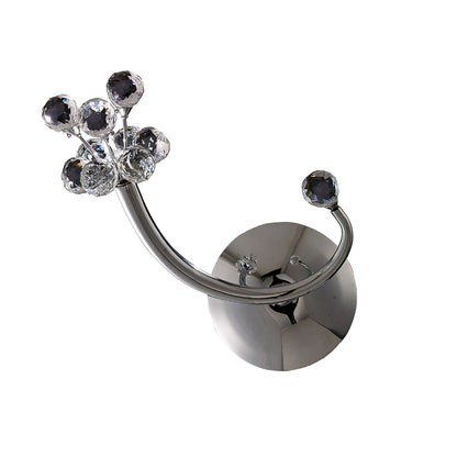 Diyas Octavia Wall Light Switched 1 Light G4 Right Facing Polished Chrome/Crystal, NOT LED/CFL Compatible