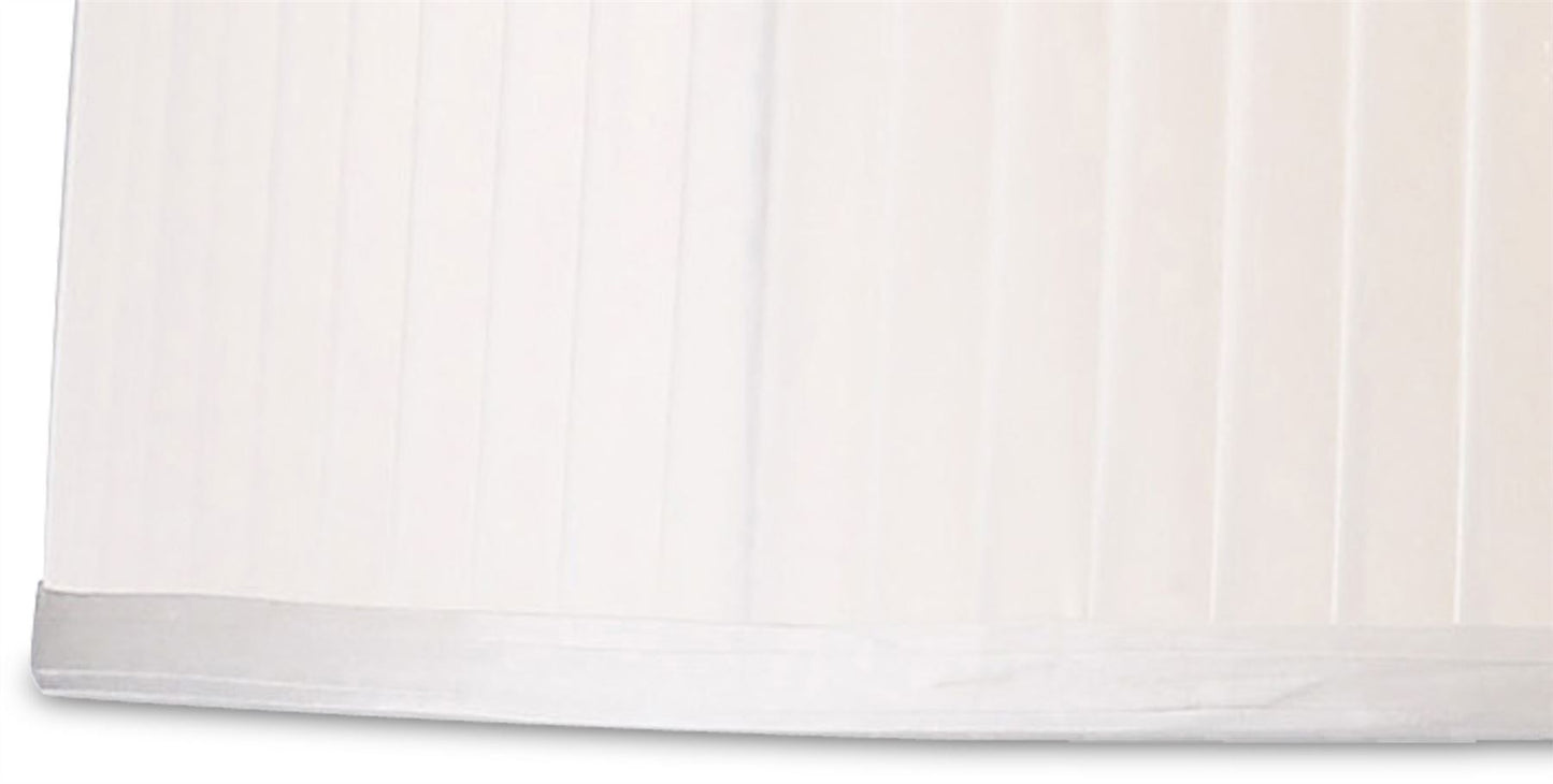 Diyas Willow Fabric Shade White 360/400mm x 260mm