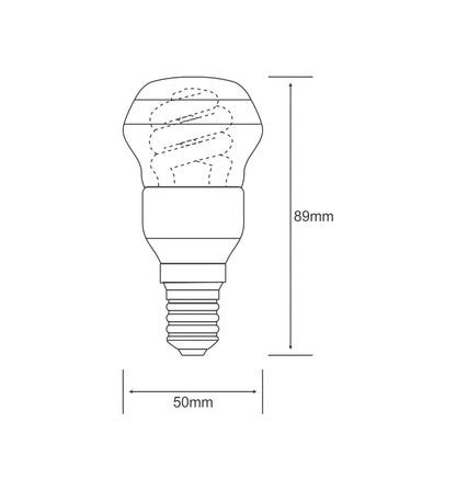 Luxram Focus Supreme R50 E14 9W 2700K Compact Fluorescent Compact