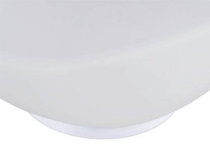 Mantra M4898 Opal Table Lamp 1 Light E27, Polished Chrome/Frosted White Glass