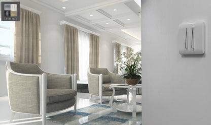 Trendi Switch 2 Gang Retractive white