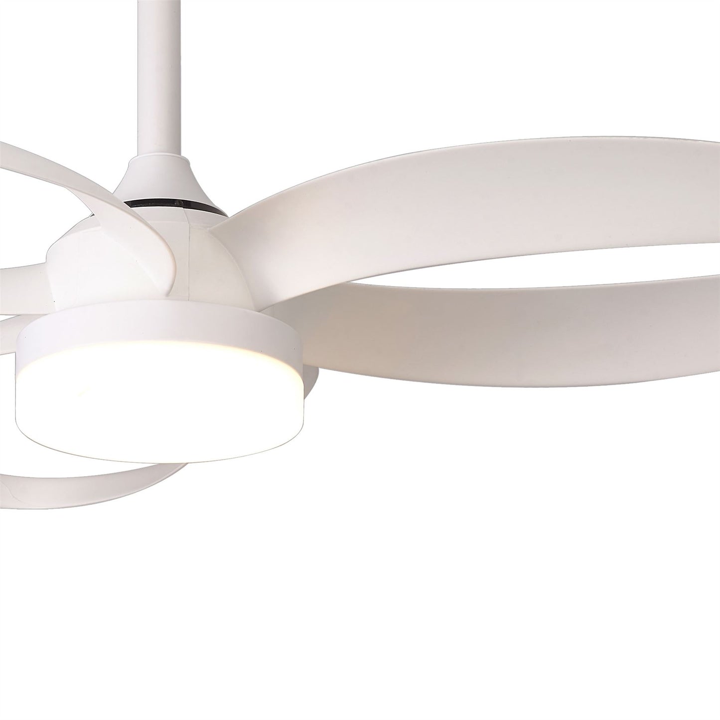 Infinity Fan 92.6cm 24W LED Dimmable Ceiling Light With Built-In 30W DC Reversible Fan, Remote Control 2700-5000K, 1800lm, White