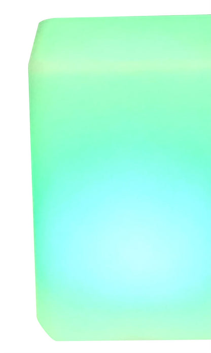 Mantra Huevo Square Shape Waterproof IP68 Could use in swimming pool. 7 Colours+white + candle. with remote control, Opal White Exterior