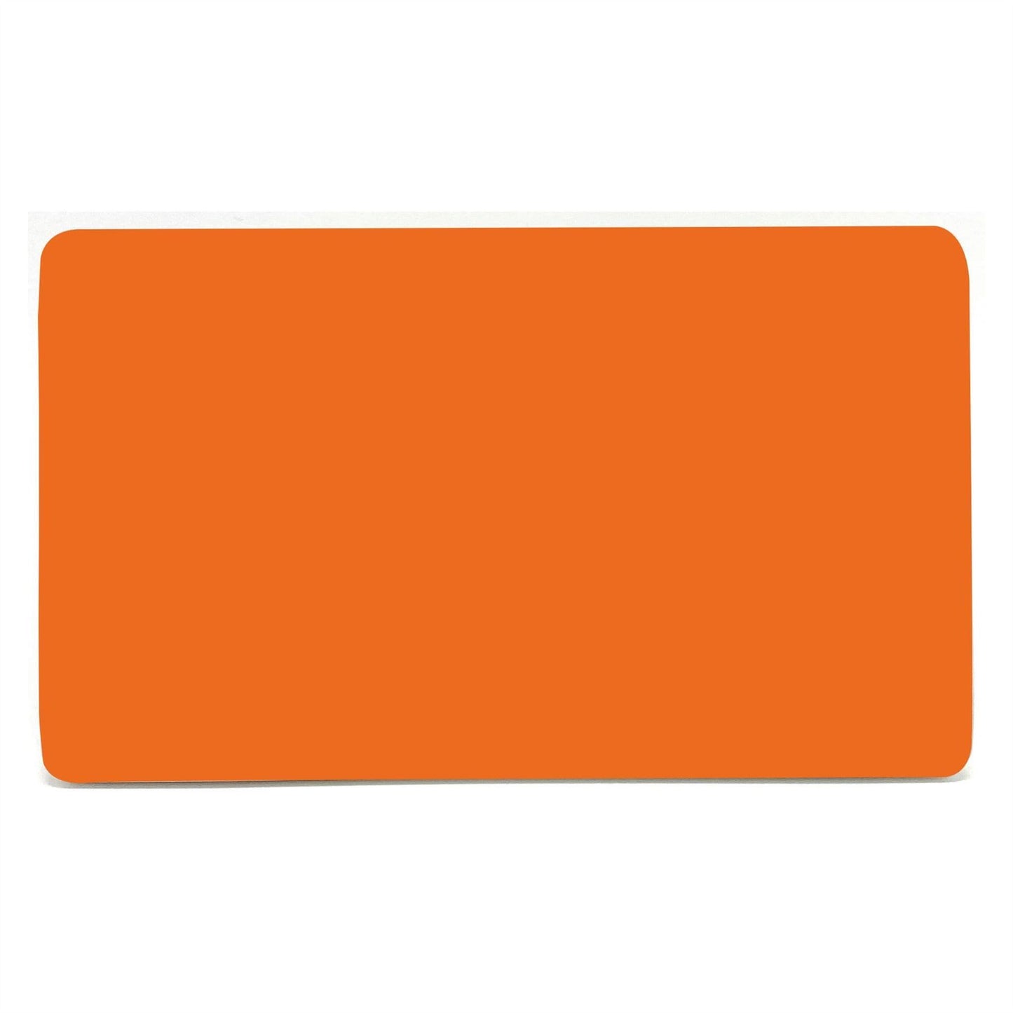 Trendi 2 Gang Artistic Modern Glossy Tactile Double Blanking Plate Orange