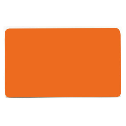 Trendi 2 Gang Artistic Modern Glossy Tactile Double Blanking Plate Orange