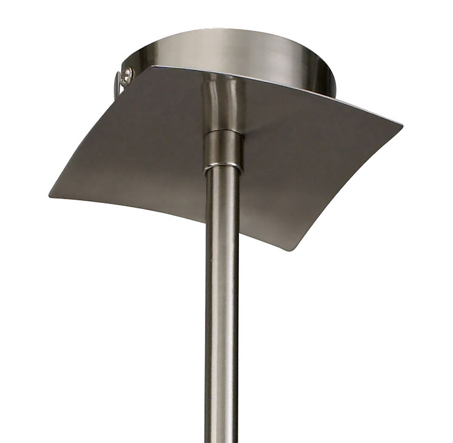 Mantra Alaska GU10 64cm Pendant Convertible To Semi Flush 6 Light L1/SGU10, Satin Nickel, CFL Lamps INCLUDED