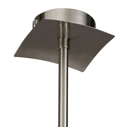 Mantra Alaska GU10 64cm Pendant Convertible To Semi Flush 6 Light L1/SGU10, Satin Nickel, CFL Lamps INCLUDED