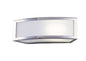 Mantra Duna GU10 Wall Light 1 Light L1/SGU10, Polished Chrome/White Acrylic, CFL Lamps INCLUDED