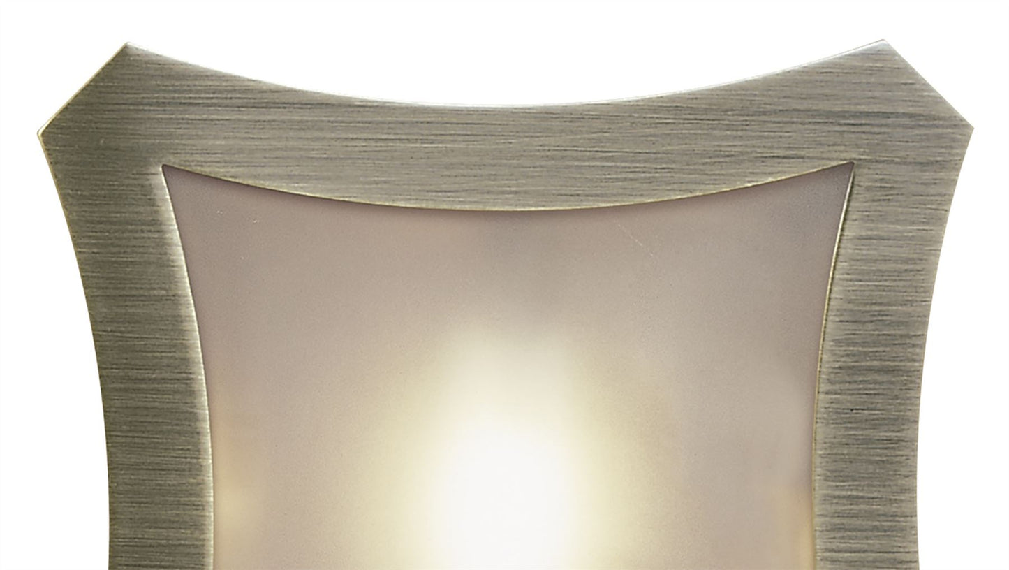 Mantra Rosa Del Desierto Flush Ceiling Large Square 1 Light R7S-78mm, Antique Brass