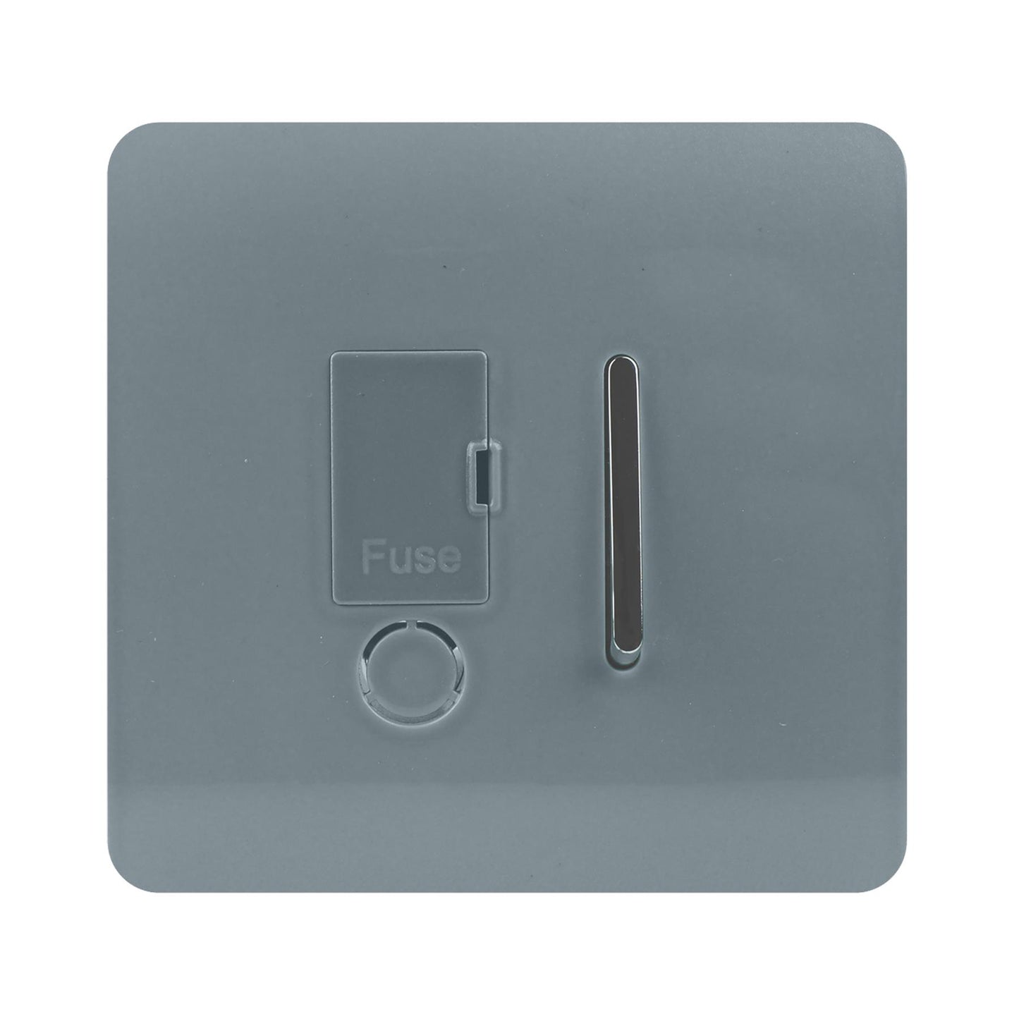 Trendi Artistic Modern Glossy Tactile Fused Spur Switch Cool Grey