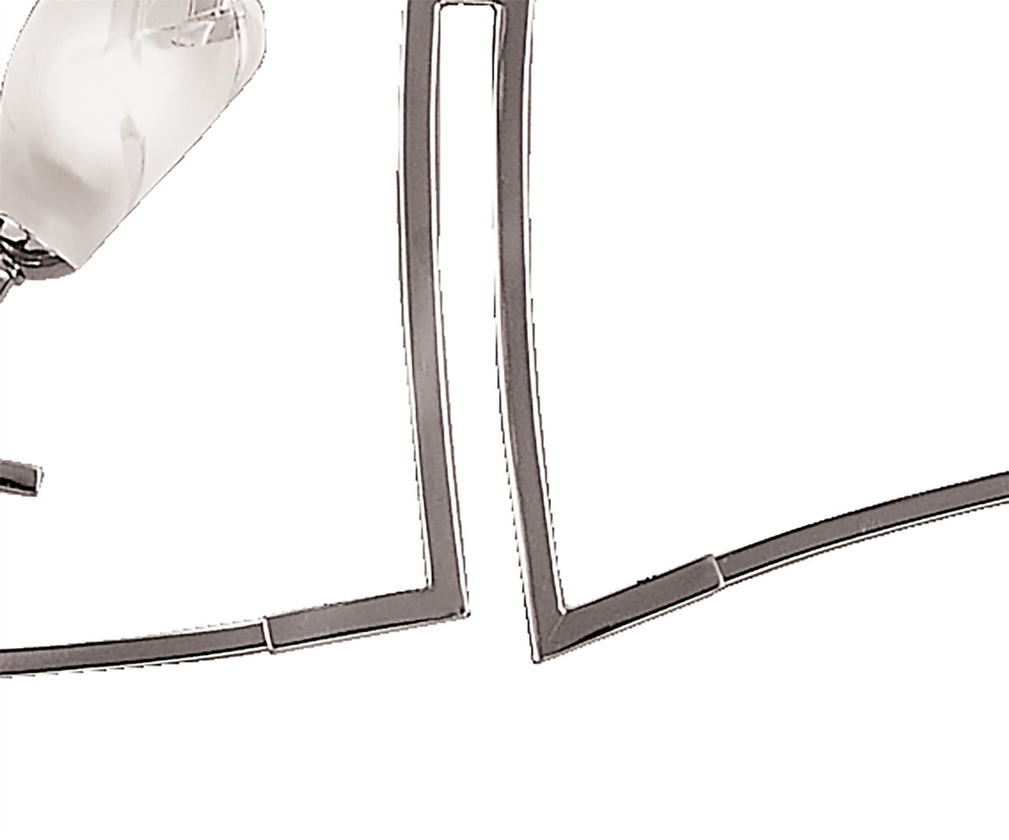 Mantra Pietra Linear Pendant 2 Arm 6 Light G9, Polished Chrome