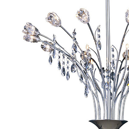 Diyas Bouquet 66cm  18 Light G4 Polished Chrome/Crystal, NOT LED/CFL Compatible Ceiling Pendant Light Fitting